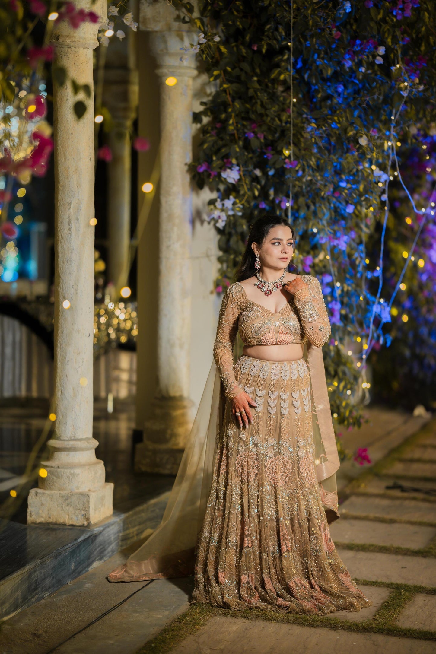 Sagarika – The Ocean Inspired Golden Lehenga