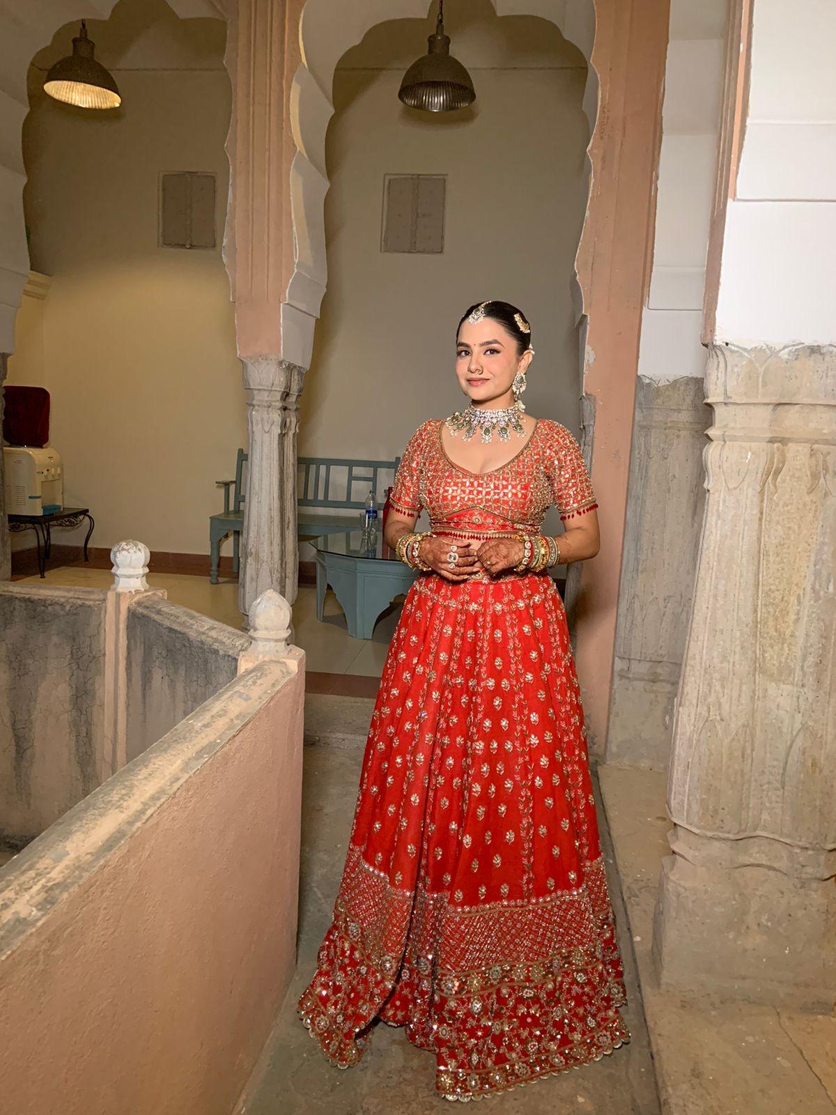 Laalima - Red Bridal Lehenga