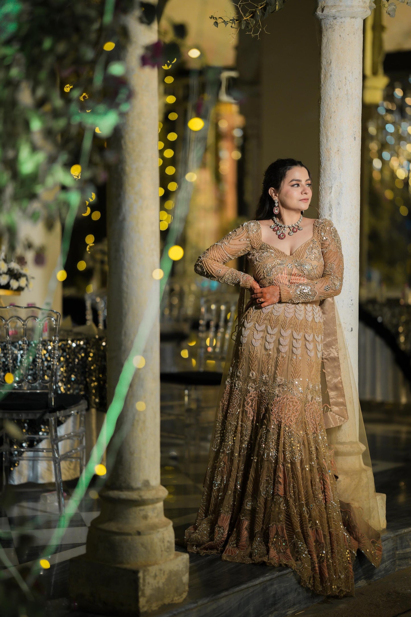 Sagarika – The Ocean Inspired Golden Lehenga