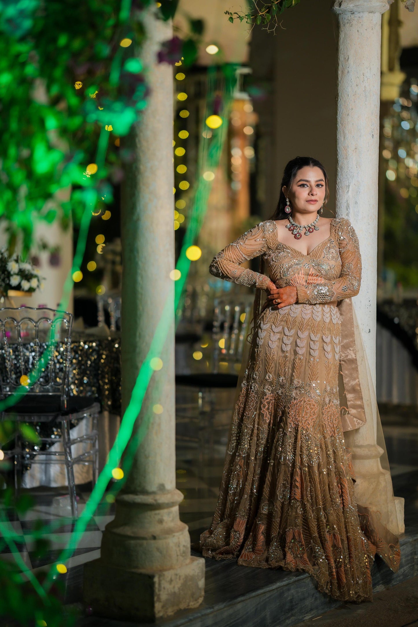Sagarika – The Ocean Inspired Golden Lehenga