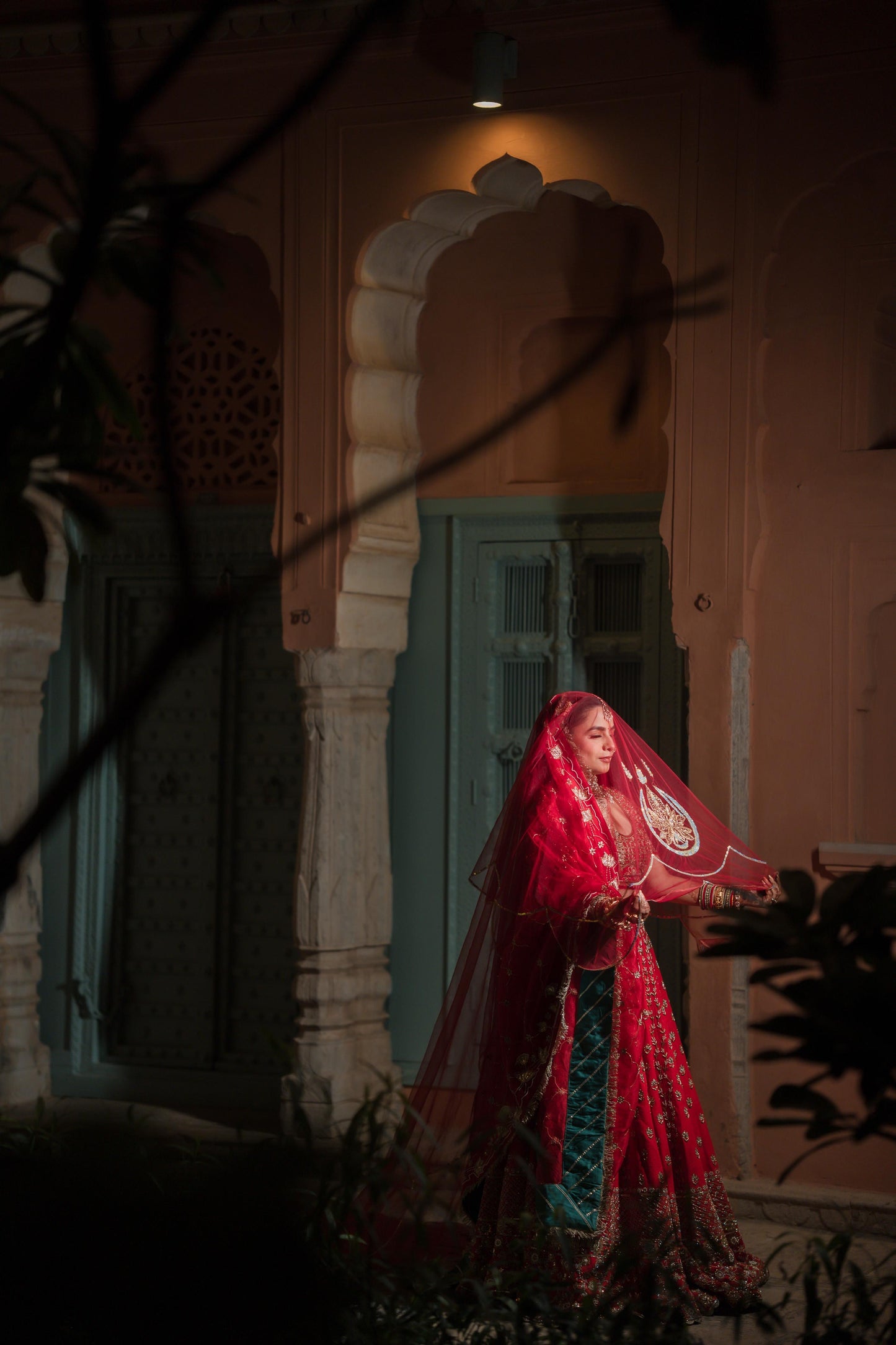 Laalima - Red Bridal Lehenga