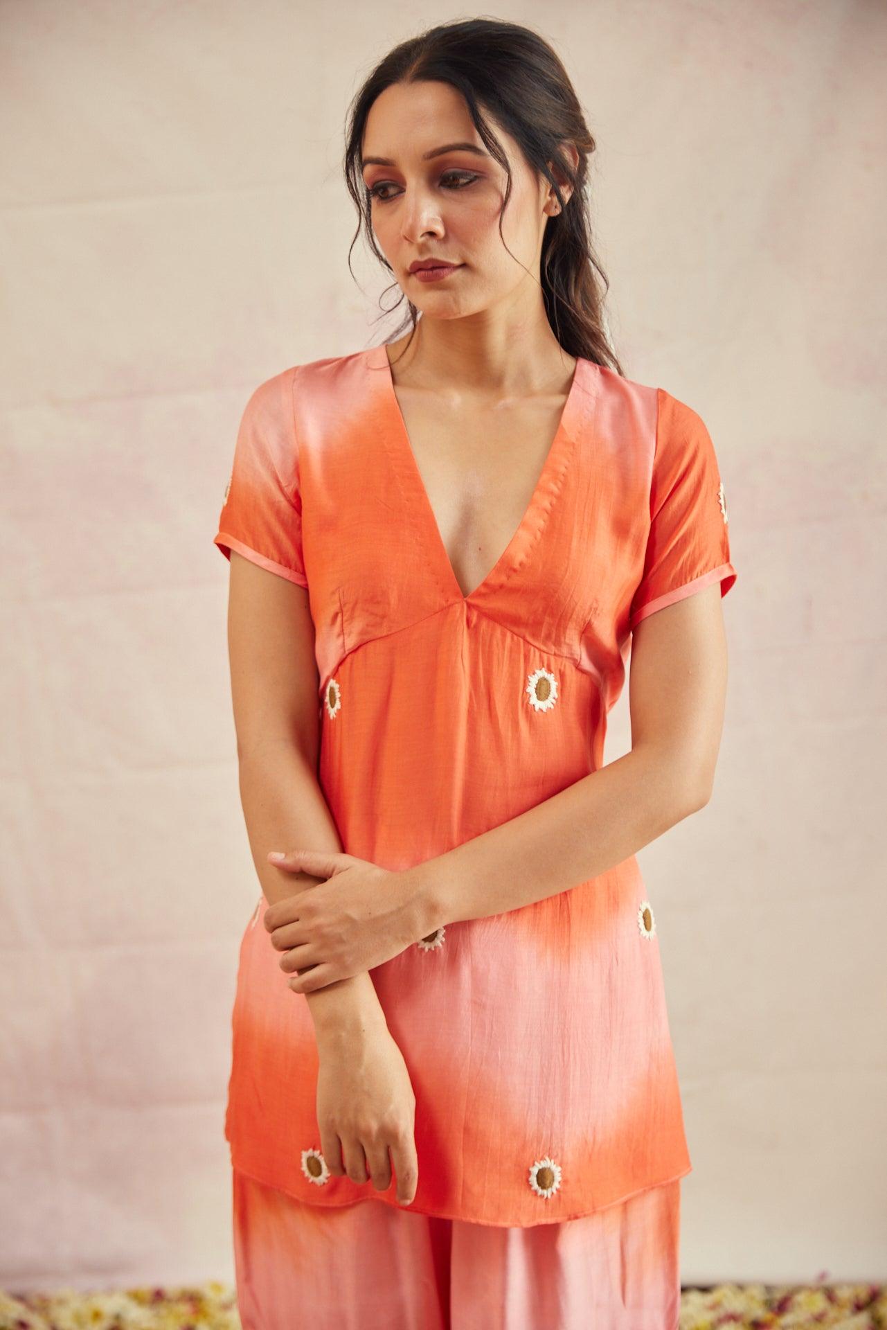 Peach Daisy Set