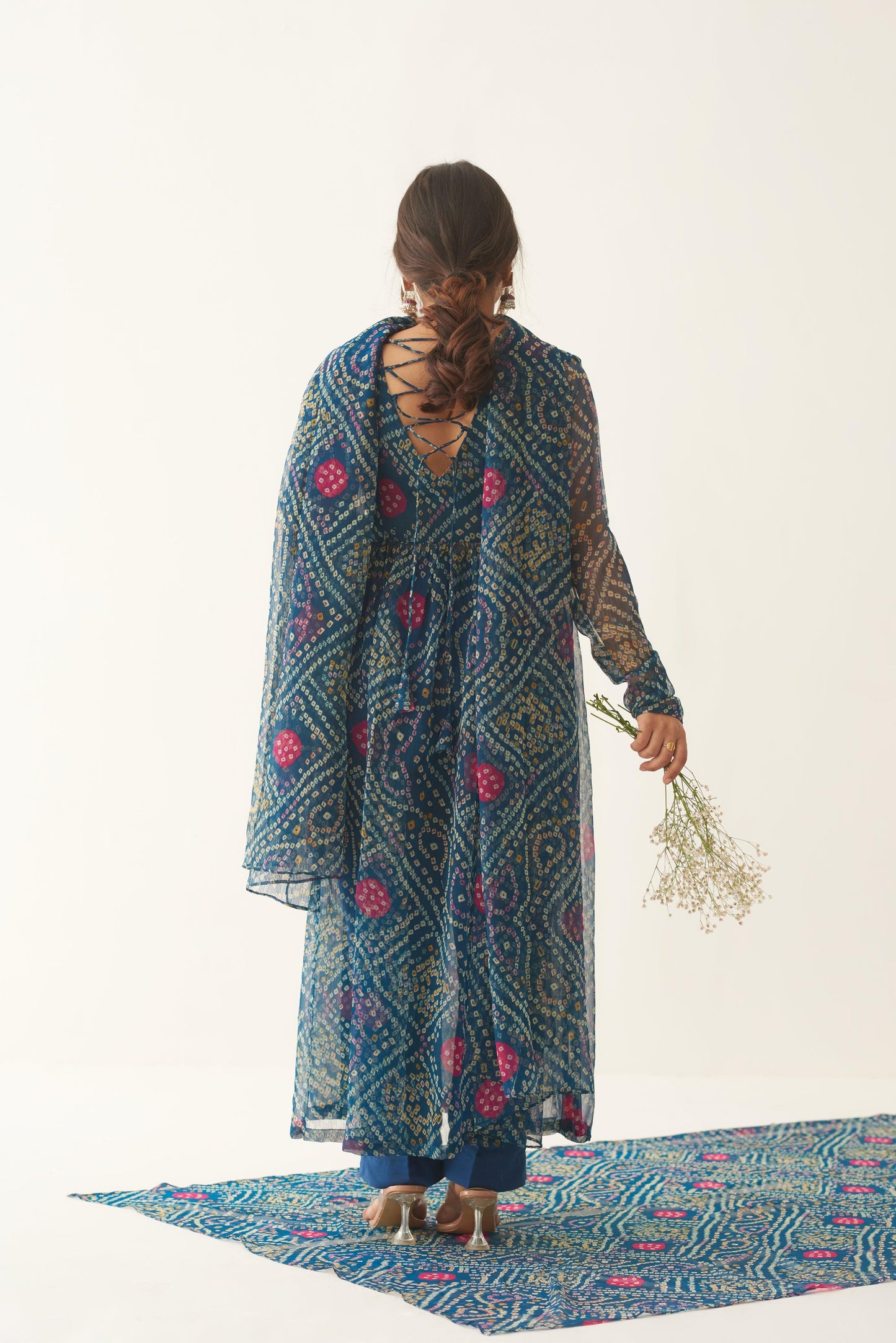 Peacock Bandhani