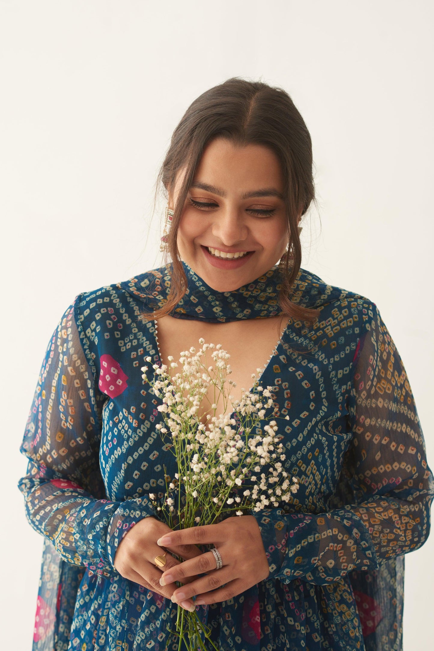 Peacock Bandhani