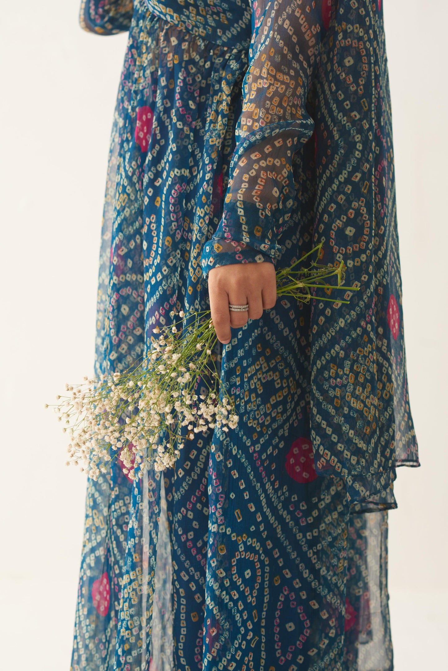 Peacock Bandhani
