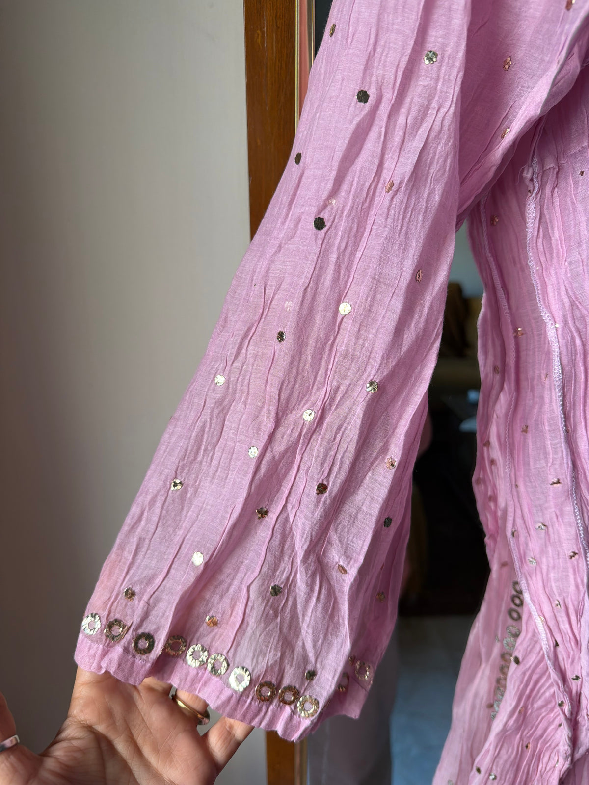 Lavender pitta work tunic set