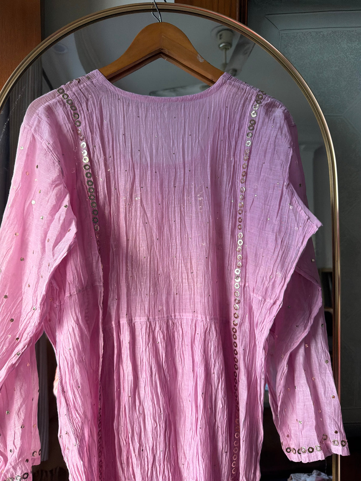Lavender pitta work tunic set