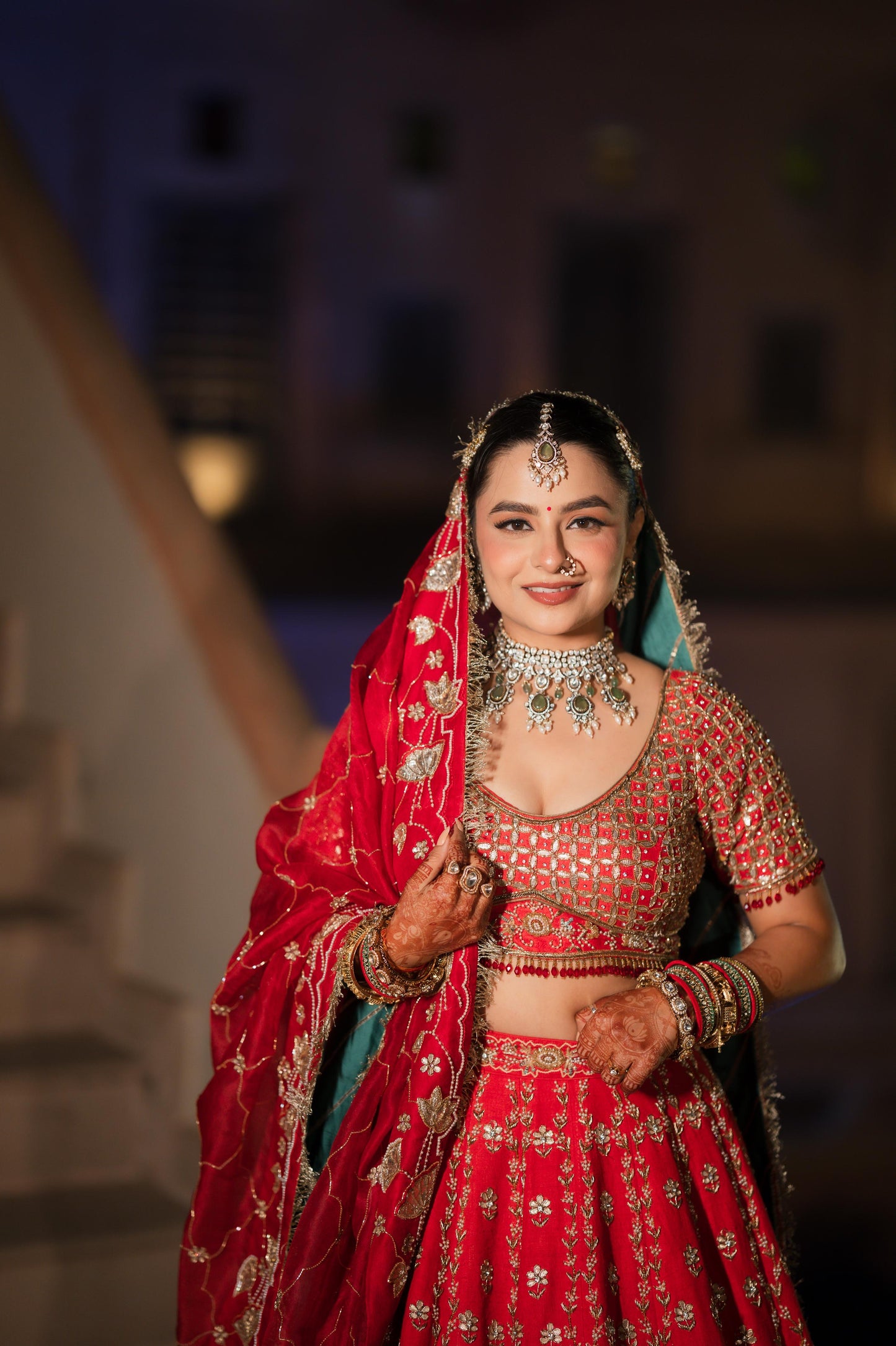 Laalima - Red Bridal Lehenga