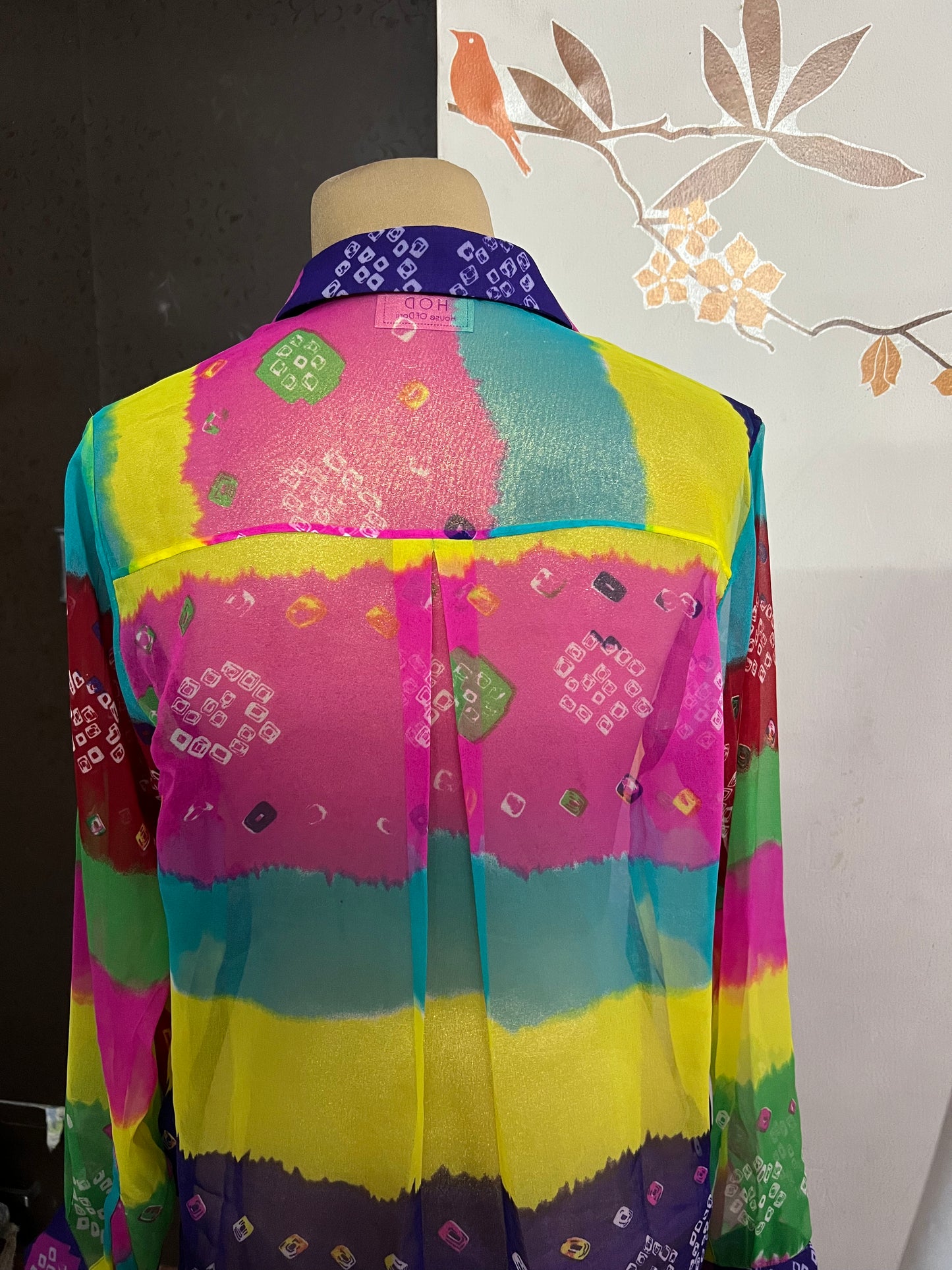 Mixed Berry Bandhani Shirt
